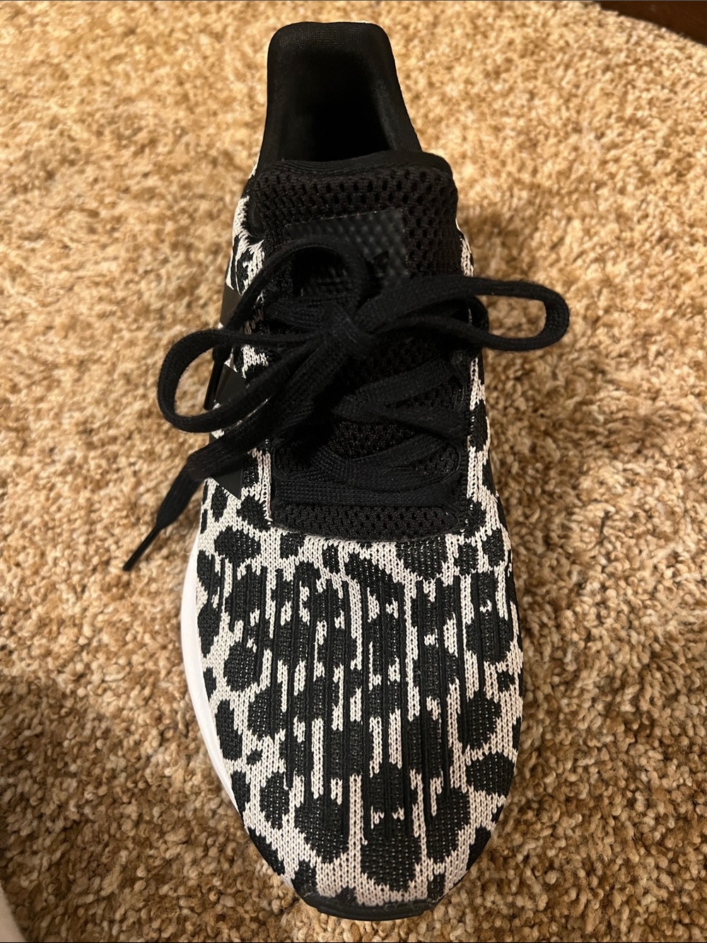 adidas Women's Black and White Leopard Print Sneakers Size 7 - Picture 12 of 14